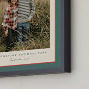 "Ribbon Frame: Portrait Framed Photo" - Framed Photo in Sprig by Carolyn MacLaren - Frame Close-up