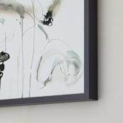 "quiet" - Art Print in inky black by ADRIENNE JACKSON - Frame Close-up