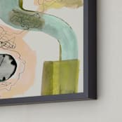 "Times Like These 1" - Art Print in Olive by Amy Moen - Frame Close-up