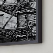 "Up Down NYC" - Art Print in monochrome by lulu and isabelle - Frame Close-up