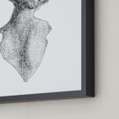 "Figure Drawing No.16" - Art Print in Graphite by Jess Blazejewski - Frame Close-up