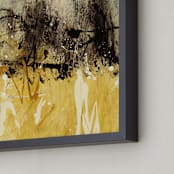 "Bon Voyage I" - Art Print in Bedazzling Grey by Carmen Guedez - Frame Close-up