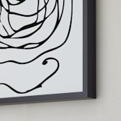 "perinuclear no.2" - Art Print in Coal Black by Stephanie Nowotarski - Frame Close-up