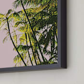"Poster Palms" - Art Print in Blush by Catherine Culvenor - Frame Close-up