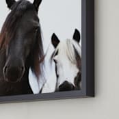 "Heathcliff + Lockwood" - Art Print in Black White by Amy Carroll - Frame Close-up