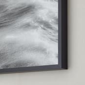 "Staten Sea 1" - Art Print in Silver Grey by Lisa Sundin - Frame Close-up