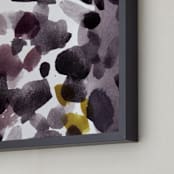 "Mineral" - Art Print in Deep Plum by Kelly Ventura - Frame Close-up