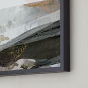 "Earthen" - Art Print in Straw by Melanie Severin - Frame Close-up