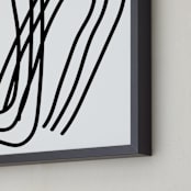 "A Bend in the Road" - Art Print in Snow by Kisco Print Shop - Frame Close-up