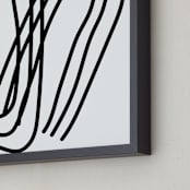 "A Bend in the Road" - Art Print in Snow by Kisco Print Shop - Frame Close-up