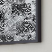 "PEEK" - Art Print in Black and White by Emine Ortega - Frame Close-up