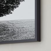 "Tree on the Hill " - Art Print in Silver Tone by Eric Ransom - Frame Close-up
