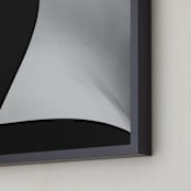 "Swept Away I" - Art Print in Black & white by Angie McMonigal - Frame Close-up