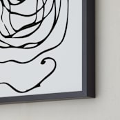 "perinuclear no.2" - Art Print in Coal Black by Stephanie Nowotarski - Frame Close-up