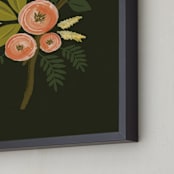 "Botanical no.1" - Art Print in Midnight by Karidy Walker - Frame Close-up