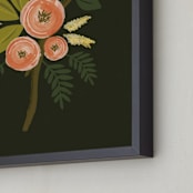"Botanical no.1" - Art Print in Midnight by Karidy Walker - Frame Close-up