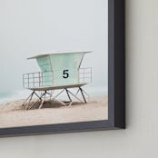 "Meet Me at Tower 5" - Art Print in Beachside by Kamala Nahas - Frame Close-up