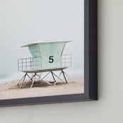 "Meet Me at Tower 5" - Art Print in Beachside by Kamala Nahas - Frame Close-up
