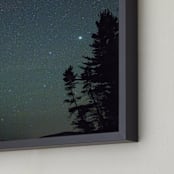 "Night Lights l" - Art Print in Night Sky by Debra Pruskowski - Frame Close-up