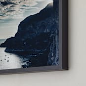 "Pinnacle" - Art Print in sea blue by Courtney Crane - Frame Close-up