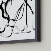 "Arise" - Art Print in Black & White by LaDara McKinnon - Frame Close-up