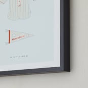 "Pastime" - Personalized Art Print in Sky by Tyler Tea - Frame Close-up