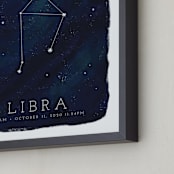 "Zodiac Constellation Libra" - Personalized Art Print in Galaxy by Ashley Presutti Beasley - Frame Close-up