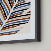 "Abstract Palm Leaf" - Art Print in Cinnamon by Iveta Angelova - Frame Close-up