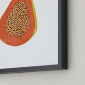 "Papaya" - Art Print in Papaya by Anupama - Frame Close-up