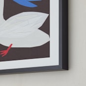 "Goose" - Art Print in Feather white by Elliot Stokes - Frame Close-up