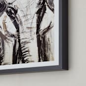 "In the Room II" - Art Print in Elephant Grey by Holly Royval - Frame Close-up