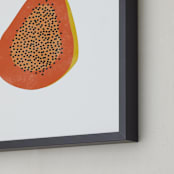 "Papaya" - Art Print in Papaya by Anupama - Frame Close-up