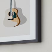 "Guitarra" - Art Print in Guitar by Alicia Youngken - Frame Close-up