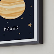 "Solar System II (Venus)" - Art Print in Night by Elly - Frame Close-up