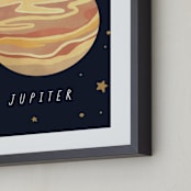 "Solar System III (Jupiter)" - Art Print in Night by Elly - Frame Close-up
