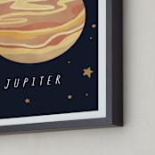 "Solar System III (Jupiter)" - Art Print in Night by Elly - Frame Close-up