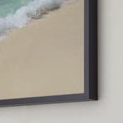 "Splash of Turquoise" - Art Print in Turquoise Blue by Carole Crohan - CaroleeXpressions - Frame Close-up