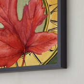 "Autumn I" - Art Print in Jewel Tones by Stephanie Toral - Frame Close-up