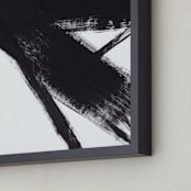 "AC Study 1" - Art Print in Black by Jaime Derringer - Frame Close-up