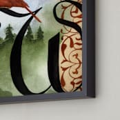 "Winter II" - Art Print in Pale Blue by Stephanie Toral - Frame Close-up