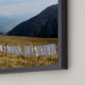 "Laundry Day #2" - Art Print in Alpine Blue Sky by CJ Kurtzman Photography - Frame Close-up