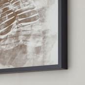 "Contemporary Botanical Series 2" - Art Print in Bronze by Angela Simeone - Frame Close-up