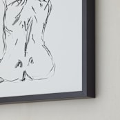 "Balancing" - Art Print in black by Miranda Mol - Frame Close-up