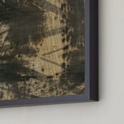 "Neutral Essence Series 4" - Art Print in Tan and Black by Angela Simeone - Frame Close-up