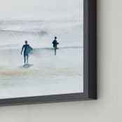 "Surf Dream" - Art Print in deep sea by Jenny Partrite - Frame Close-up