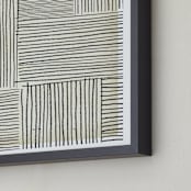 "Sketchy Lines" - Art Print in Black by Katie Zimpel - Frame Close-up