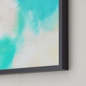 "Tulum " - Art Print in beach blue by Jenny Partrite - Frame Close-up