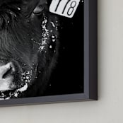 "Not Just A Number" - Art Print in Deep Black by Leslie Le Coq - Frame Close-up