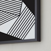 "Untitled B+W #1 2012" - Art Print in Black by Jaime Derringer - Frame Close-up
