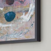 "Aerial Twain" - Art Print in Peach by Misty Hughes - Frame Close-up